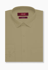 Light Brown Smart Fit Dress Shirt